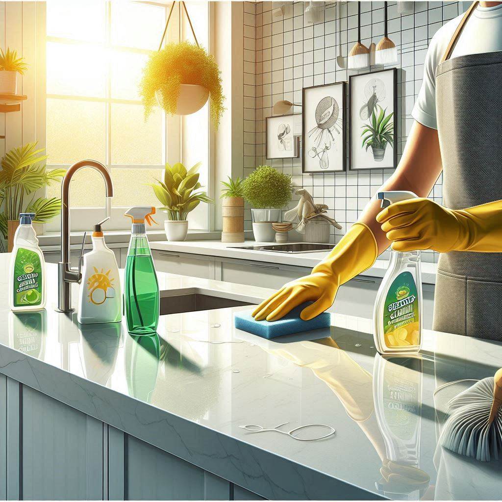 how to clean quartz countertops